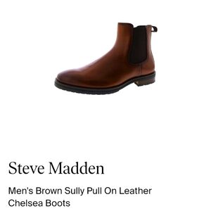 🆕️NIB Steve Madden Brown Leather Chelsea Boots
